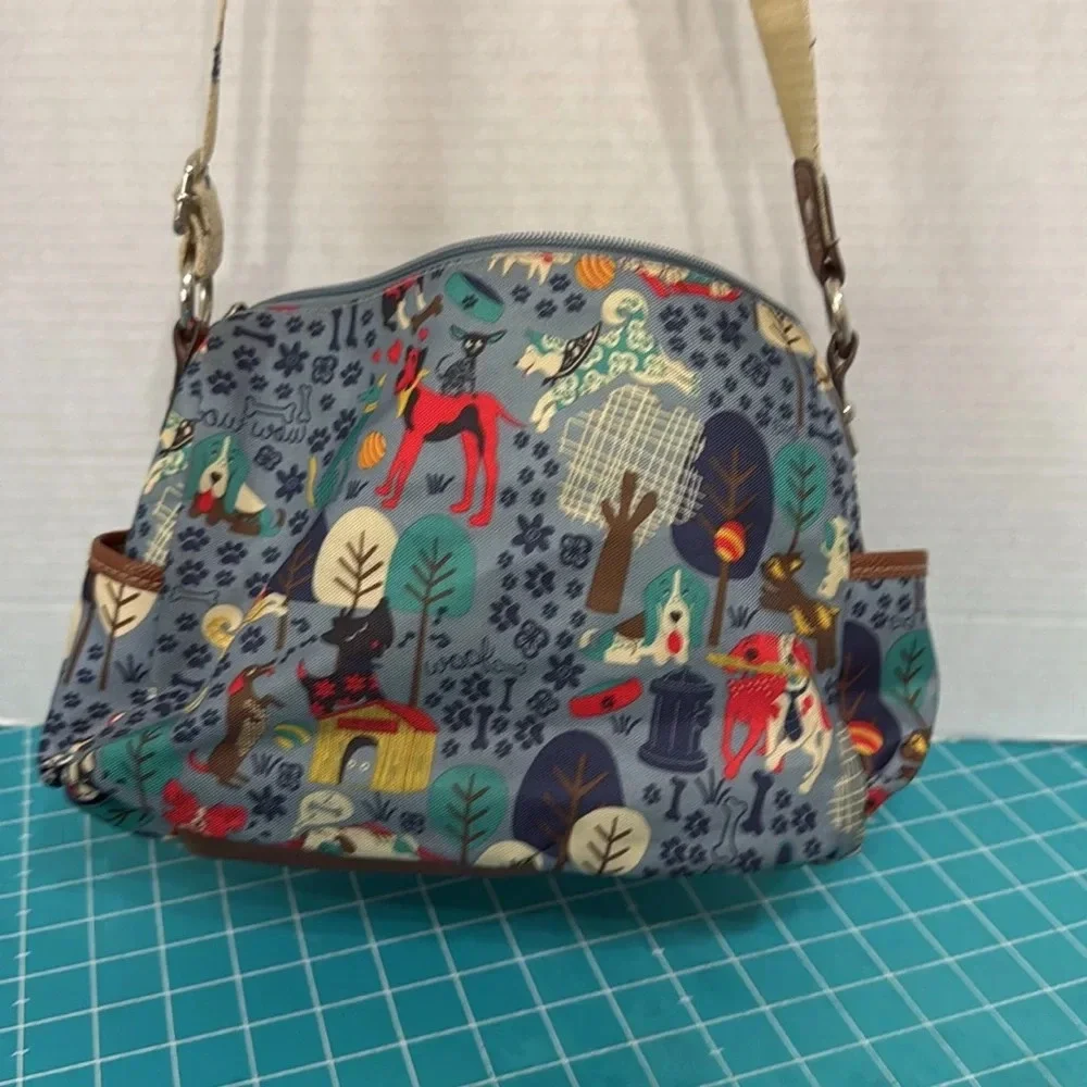 Lily Bloom Libby Hobo bag crossbody Who Let The Dogs Out Style 21RPF86BL